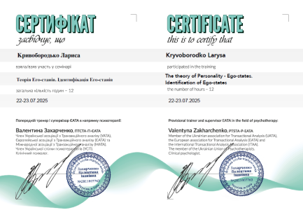 Сертифікат ТА 23.07